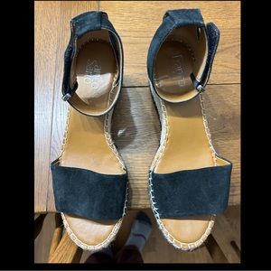 Franco Sarto black wedges. Size 8 1/2.
